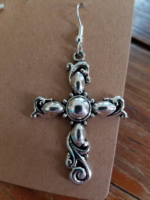 Romantic Cross Earrings 