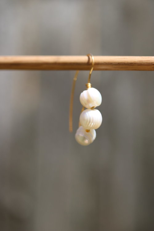 Reproduction Pearl Earrings from Imperial Roman Times