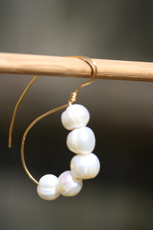 Reproduction Pearl Earrings from Imperial Roman Times
