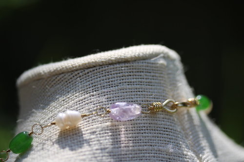 Genderqueer Pride x Ancient Roman Gemstone Necklace