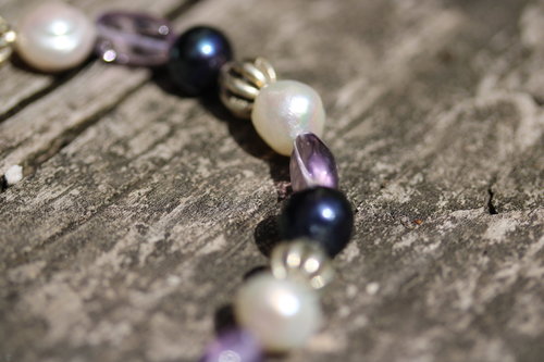 Ancient Roman Inspired Bracelet or Anklet in Asexual Pride Colors