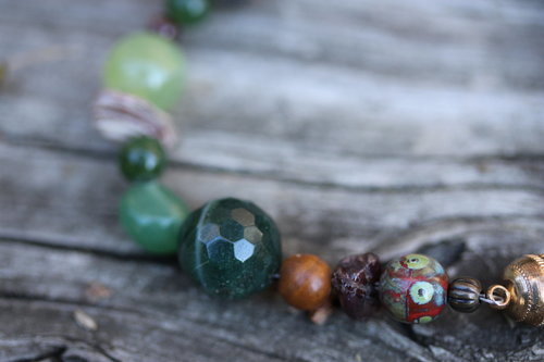 Grounded in the Earth Multi Gem Bracelet or Anklet