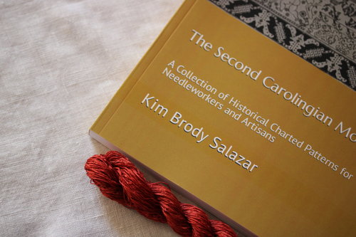 The Second Carolingian Modelbook by Kim Brody Salazar - SIGNED - Kit with Naturally Dyed Silk and Linen Cloth! 