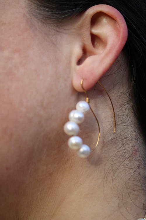 Reproduction Pearl Earrings from Imperial Roman Times
