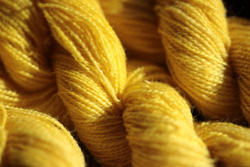 Yellow Plant Dyed (Weld) Wool Thread/Yarn for Embroidery, Tapestry, Lucet, Tablet Weaving, Etc