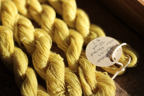 Wild Carrot Yellow Wool Thread/Yarn for Embroidery, Tapestry, Etc