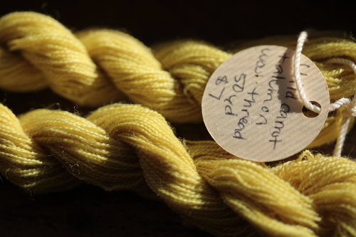 Wild Carrot Yellow Wool Thread/Yarn for Embroidery, Tapestry, Etc