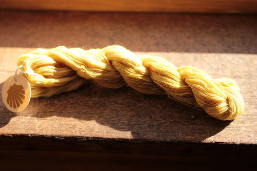 Blonde Plant Dyed (Weld) Wool Thread/Yarn for Embroidery, Tapestry, Lucet, Tablet Weaving, Etc