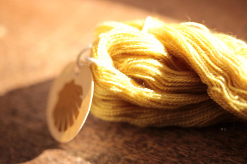 Blonde Plant Dyed (Weld) Wool Thread/Yarn for Embroidery, Tapestry, Lucet, Tablet Weaving, Etc