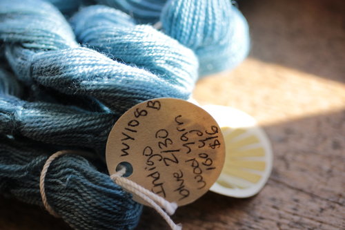 Light Indigo Blue Wool Yarn/Thread for Embroidery, Braiding, Narrow Weaving