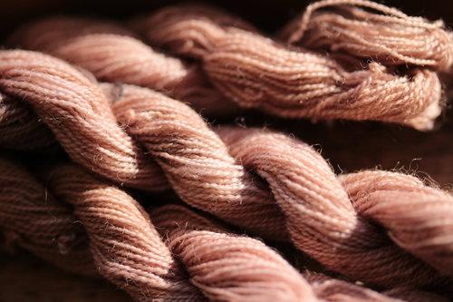 Taupe Plant Dyed Wool Thread for Embroidery, Tapestry, Etc