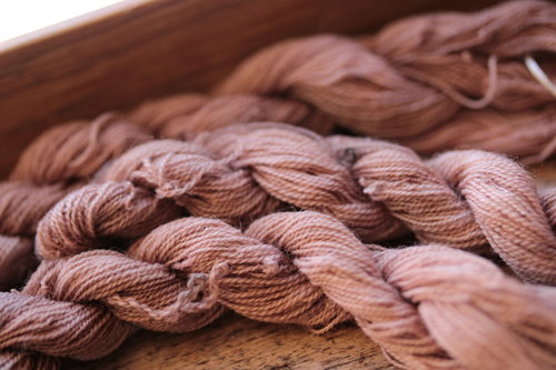 Taupe Plant Dyed Wool Thread for Embroidery, Tapestry, Etc