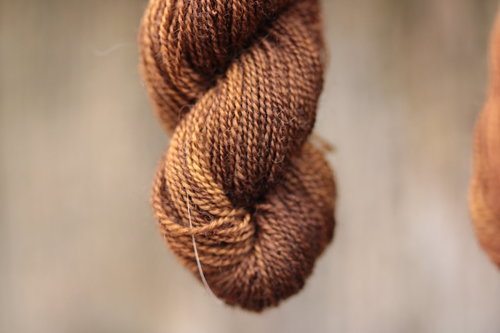 Variegated Brown Walnut Dyed Wool Thread for Embroidery, Tablet & Tapestry Weaving, Braiding, Etc