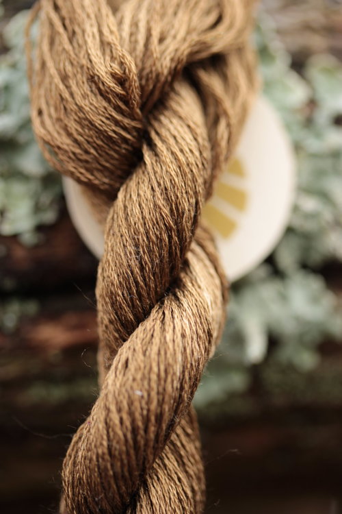 Light Brown Silk Plant Dyed Embroidery Thread