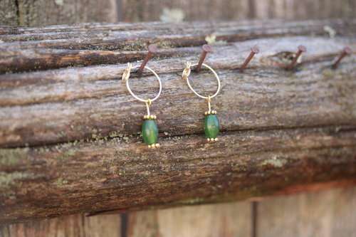 Spiral Hoop Smaragdus Earrings Inspired by Ancient Artifacts