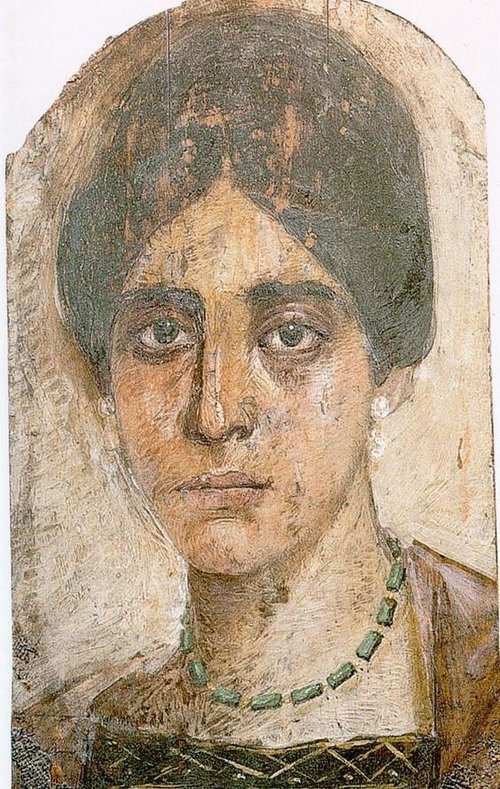 Imperial Roman Emerald Green Aventurine Beaded Chain Necklace Portrait Interpretation Reproduction Available in Multiple Sizes