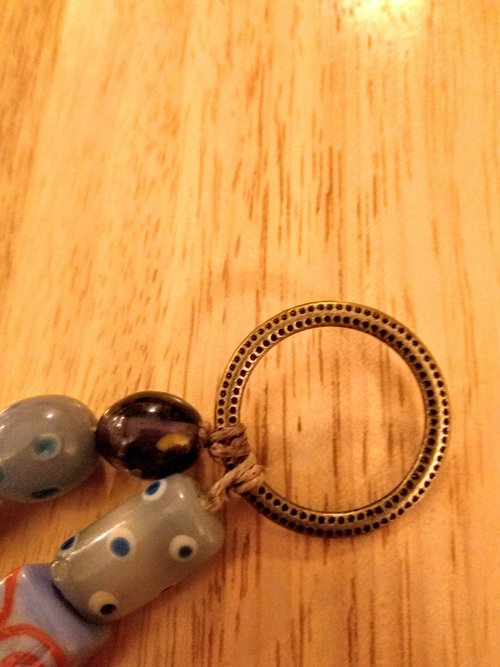 Double Strand, Mostly PURPLE Viking Style Glass Amethyst and Quartz Treasure Bead Festoons Swags Strands Medieval Dark Ages SCA