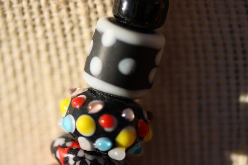 Statement Necklace Bold Glass Made With Vintage Deadstock, Modern Lampwork, and African Recycled Glass Beads from Ghana