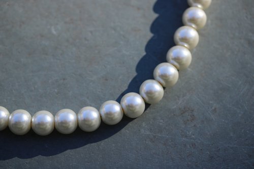 Glass Pearl Necklace Inspired by Roman Byzantine Medieval Renaissance Jewels for Personal Adornment Historical SCA LARP Fidget Stim Jewelry