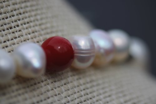 Late Medieval Early Renaissance Style Pearl Lapis Lazuli and Coral Necklace offered in Two Lengths - SCA Byzantine Living History LARP Witch