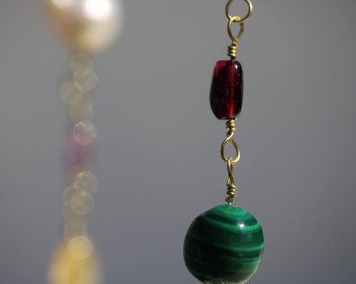 Rainbow of Gems Imperial Roman to Early Byzantine Multi-Gem Necklace Reenactment Ancient Living History SCA Witchy Vibes Metaphysical