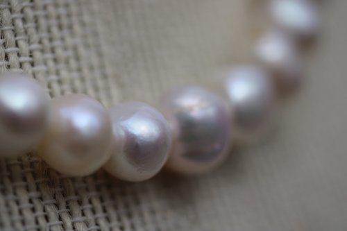9-12mm Freshwater Pearl Necklace For Living History or Modern Wear Ancient Roman, Renaissance, Victorian, SCA, LARP, 1950s, Medieval, Femme