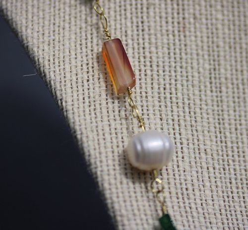 Rainbow of Gems Imperial Roman to Early Byzantine Multi-Gem Necklace Reenactment Ancient Living History SCA Witchy Vibes Metaphysical