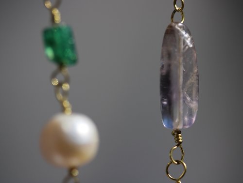 Rainbow of Gems Imperial Roman to Early Byzantine Multi-Gem Necklace Reenactment Ancient Living History SCA Witchy Vibes Metaphysical