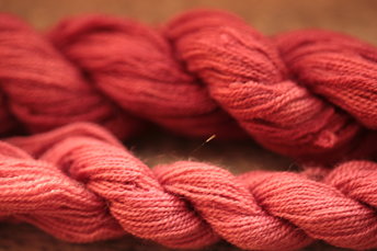 Red Madder Dyed Wool Thread for Weaving and Embroidery