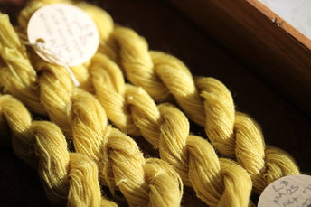 Wild Carrot Yellow Wool Thread/Yarn for Embroidery, Tapestry, Etc