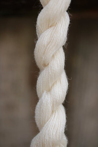 Undyed Natural Ivory White Wool Thread